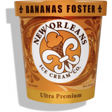 New Orleans Ice Cream - Bananas Foster - 16oz Pint